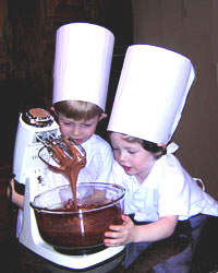 Children cooking